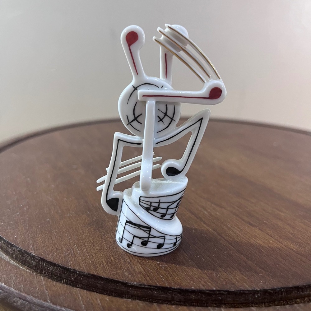 Vtg Herend Porcelain Music Noir Figurine Picasso Inspired 15212 2001
